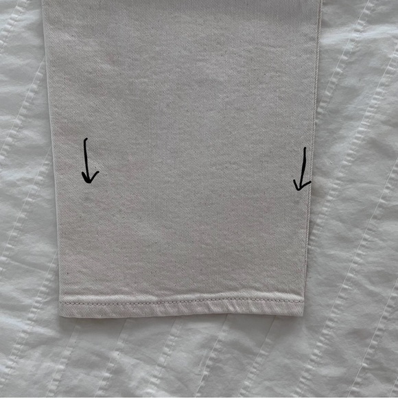 J. Crew 9" faded garment-dyed vintage straight jean in Ecru - Picture 8 of 8